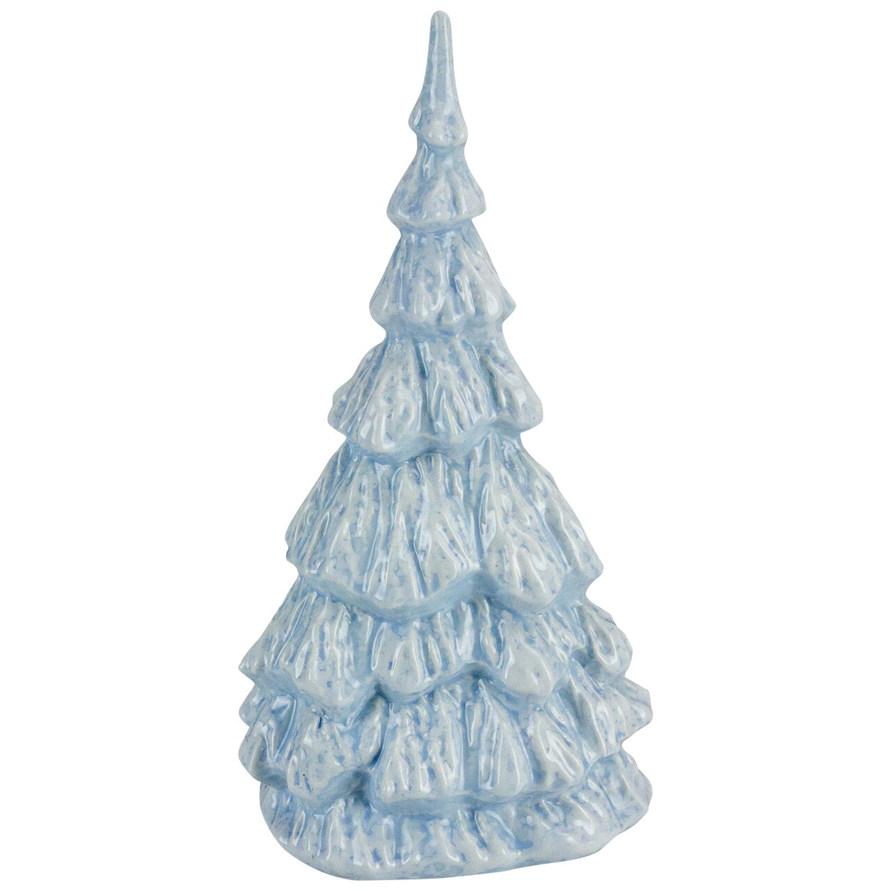 Northlight Layered Ceramic Christmas Tree Decoration - 10.5" - Blue